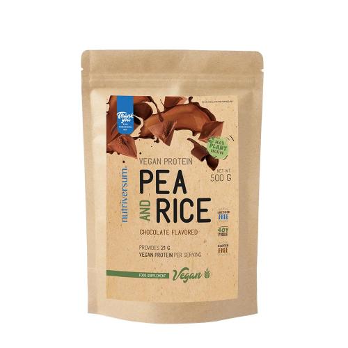 Nutriversum Vegánsky proteín z hrachu a ryže - VEGÁNSKY  (500 g, Čokoláda)