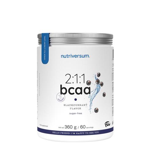 Nutriversum 2:1:1 BCAA - PRIETOK - 2:1:1 BCAA - FLOW (360 g, Čierne ríbezle)