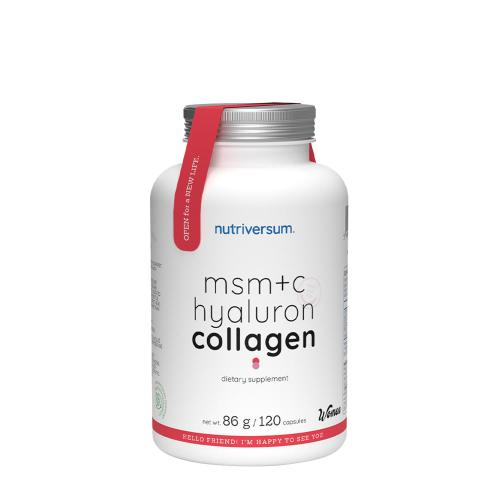 Nutriversum MSM+C Hyaluron Collagen - ŽENY - MSM+C Hyaluron Collagen - WOMEN (120 Kapsula)