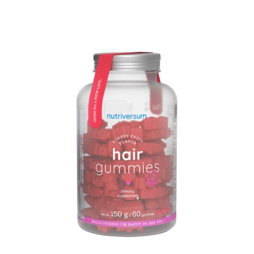 Nutriversum Gumičky na vlasy - ŽENY  - Hair Gummies - WOMEN  (60 Gumový cukor, Lesné ovocie)
