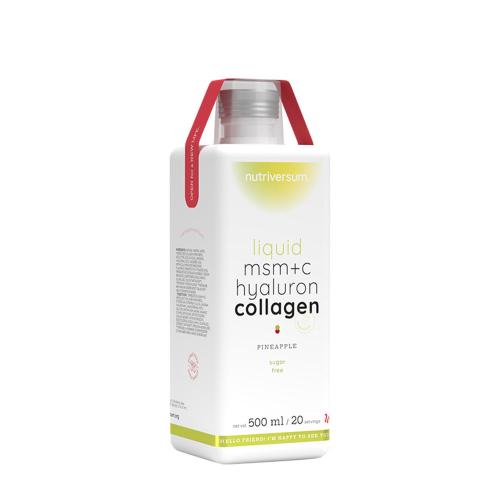 Nutriversum Liquid MSM+C Hyaluron Collagen  (500 ml, Ananás)
