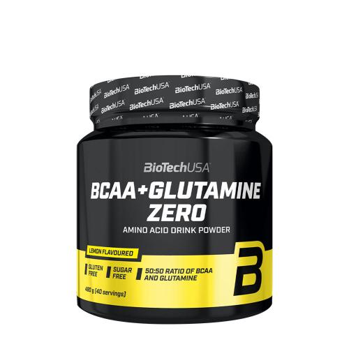 BioTechUSA BCAA+Glutamine Zero  (480 g, Citrón)