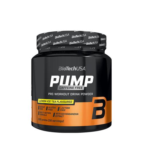 BioTechUSA Pump Caffeine Free (330 g, Ľadový čaj s citrónom)