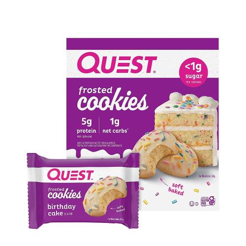 Quest Nutrition Mrazené sušienky - Frosted Cookies (25 g, Birthday Cake)