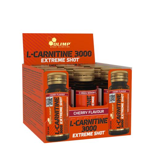 Olimp Sport L-Carnitine 3000 Extreme Shot Glass (9 x 25 ml, Čerešna)