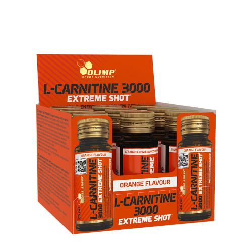 Olimp Sport L-Carnitine 3000 Extreme Shot Glass (9 x 25 ml, Oranžová)