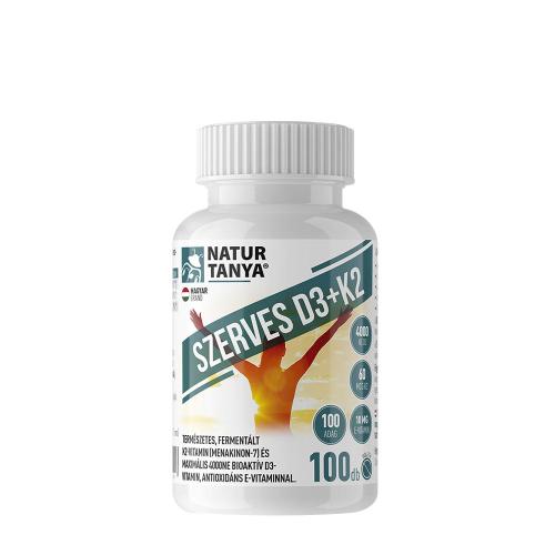 Natur Tanya Organic D3 + K2 Vitamin (100 Tableta)