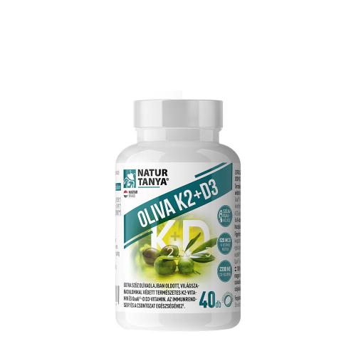 Natur Tanya Olive K2+D3 - With world patent protected vitaMK7® vitamin K2 (40 Mäkká kapsula)