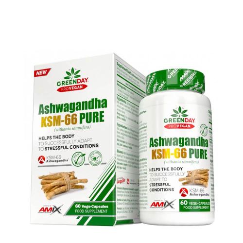 Amix GreenDays® ProVegan Ashwagandha KSM-66 Pure - GreenDays® ProVegan Ashwagandha KSM-66 Pure (60 Kapsula)