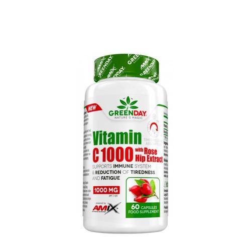 Amix GreenDay® ProVegan Vitamín C 1000 Imuno Forte - GreenDay® ProVegan Vitamin C 1000 Immuno Forte (60 Kapsula)
