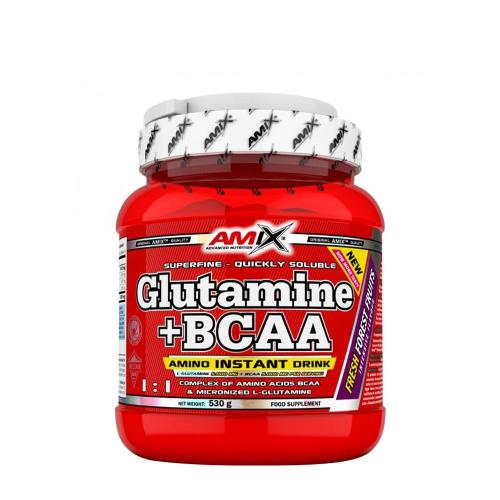 Amix Glutamín + prášok BCAA - Glutamine + BCAA powder (530 g, Lesné ovocie)
