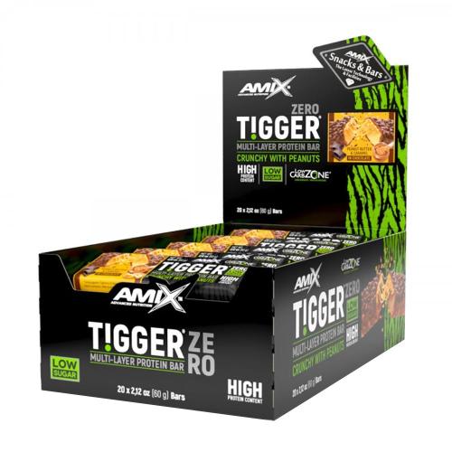 Amix TIGGER® Zero bar - TIGGER® Zero bar (20 x 60g, Peanut Butter & Caramel)