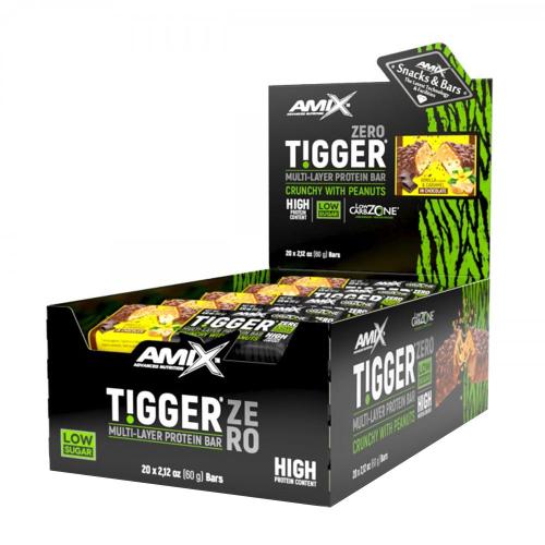 Amix TIGGER® Zero bar - TIGGER® Zero bar (20 x 60g, Vanilla & Caramel)