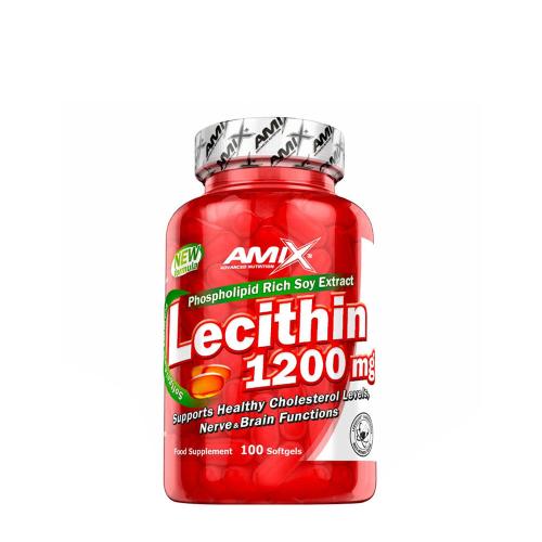 Amix Lecitín 1200 mg - Lecithin 1200 mg (100 Mäkká kapsula)