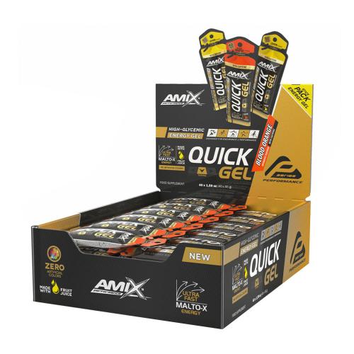 Amix Výkonný energetický gél QUICK - Performance QUICK Energy Gel (40 x 45g, Krvavý pomaranč)