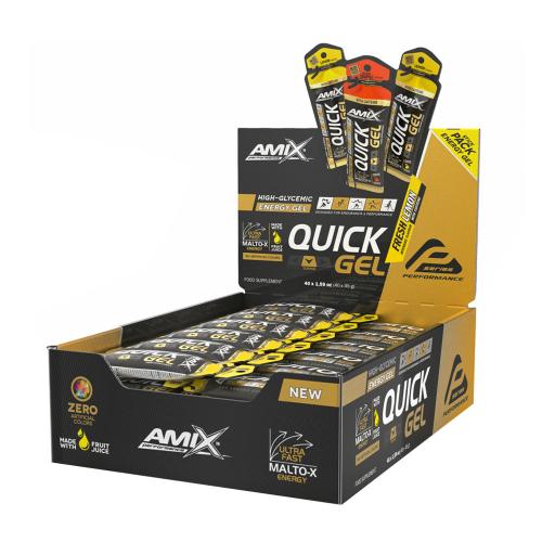 Amix Výkonný energetický gél QUICK - Performance QUICK Energy Gel (40 x 45g, Citrón)