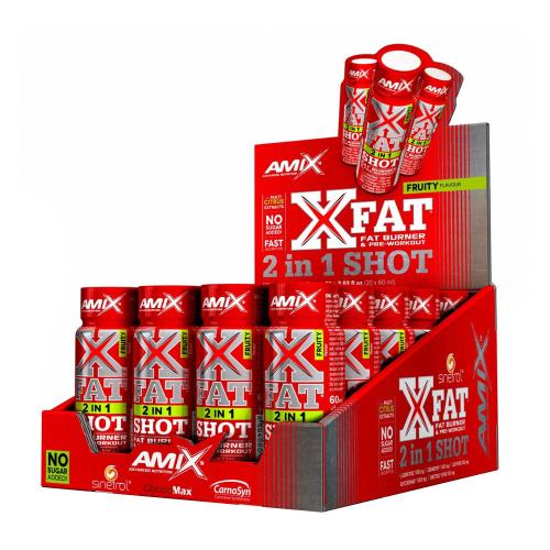 Amix XFat 2v1 SHOT - XFat 2in1 SHOT (20 x 60 ml, Fruity)