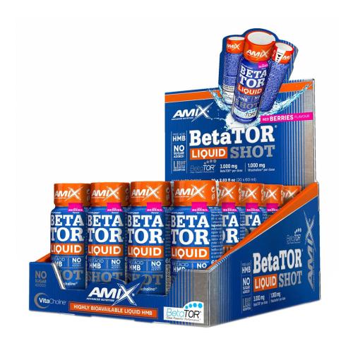 Amix BetaTOR Liquid Shot - BetaTOR Liquid Shot (20 x 60 ml, Červené ovocie )