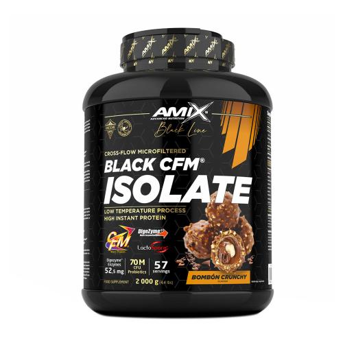 Amix Black Line Black CFM Isolate proteín (2000 g, Bombon Crunchy)