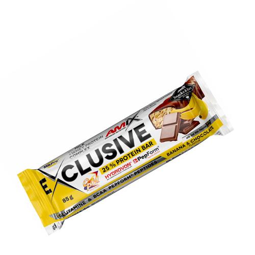 Amix Exkluzívna proteínová tyčinka - Exclusive Protein Bar (85 g, Banana Chocolate)