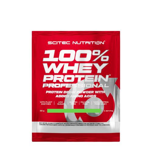 Scitec Nutrition 100% srvátkový proteín Professional - 100% Whey Protein Professional (30 g, Pistácie a biela čokoláda)