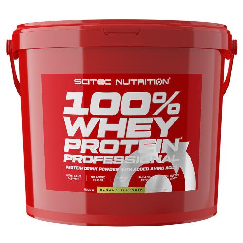 Scitec Nutrition 100% srvátkový proteín Professional - 100% Whey Protein Professional (5000 g, Banán)