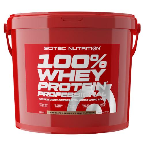 Scitec Nutrition 100% srvátkový proteín Professional - 100% Whey Protein Professional (5000 g, Čokoládové sušienky)