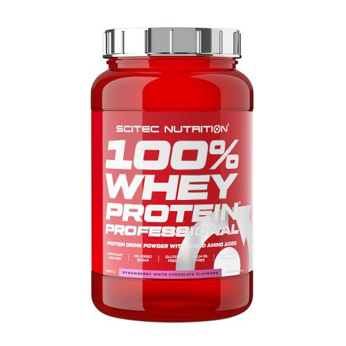 Scitec Nutrition 100% srvátkový proteín Professional - 100% Whey Protein Professional (920 g, Jahodová biela čokoláda)