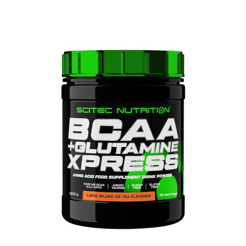 Scitec Nutrition BCAA + glutamín Xpress - BCAA + Glutamine Xpress (300 g, Long Island Ice Tea)