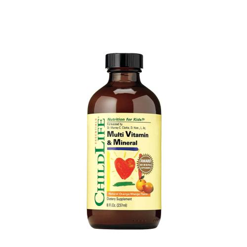 ChildLife Multi vitamín a minerály pre deti - Children’s Multi Vitamin & Mineral (237 ml, Pomaranč a mango)