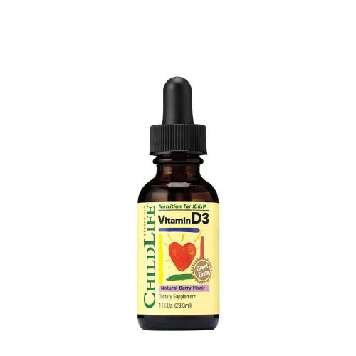 ChildLife Vitamín D3 kvapky - Vitamin D3 Drops (30 ml, bobuľa)