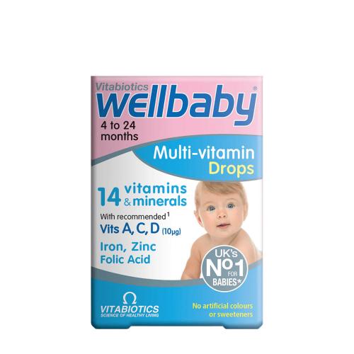 Vitabiotics Wellbaby multivitamínové kvapky - Wellbaby Multi-vitamin Drops (30 ml)