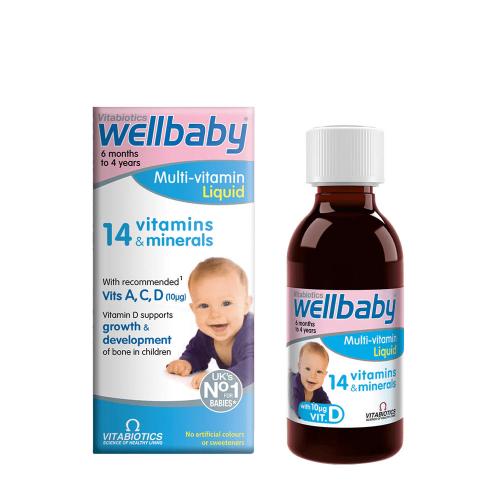 Vitabiotics Wellbaby tekutý multivitamín - Wellbaby Multi-vitamin Liquid (150 ml)