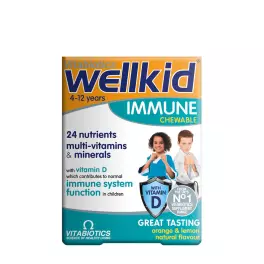   Vitabiotics Wellkid žuvacie tablety - Wellkid Immune Chewable (30 Tableta)