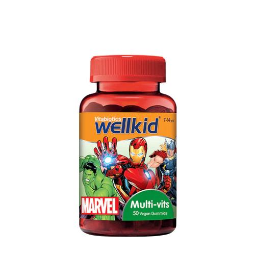 Vitabiotics Wellkid Marvel Multi-Vits - Wellkid Marvel Multi-Vits (50 Gumový cukor, Jahoda)