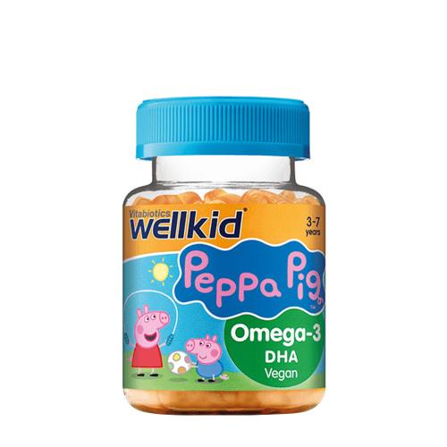 Vitabiotics Wellkid Peppa Pig Omega-3 DHA - Wellkid Peppa Pig Omega-3 DHA (30 Gumový cukor, Pomaranč)