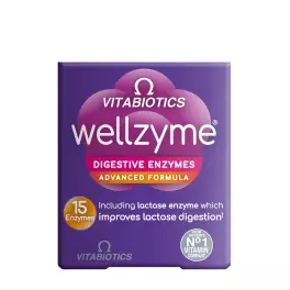   Vitabiotics Wellzyme Tráviace enzýmy Advanced Formula  - Wellzyme Digestive Enzymes Advanced Formula  (60 Kapsula)