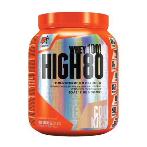 Extrifit Vysoko- srvátkový protein 80 - High Whey 80 (1000 g, Čokoládové sušienky)