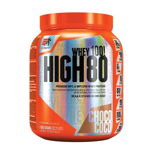 Extrifit Vysoko- srvátkový protein 80 - High Whey 80 (1000 g, Kokosová čokoláda)