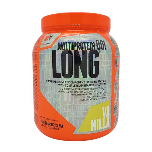 Extrifit Dlhoúčinný 80 Multiproteín - Long 80 Multiprotein (1000 g, Vanilka)