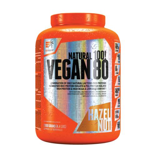 Extrifit Vegánsky protein 80 - Vegan 80 (2000 g, Lieskové orechy)