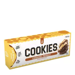   Nanosupps COOKIES - Proteínové cookies - COOKIES - Protein Cookies (128 g, Lieskový oriešok karamel)