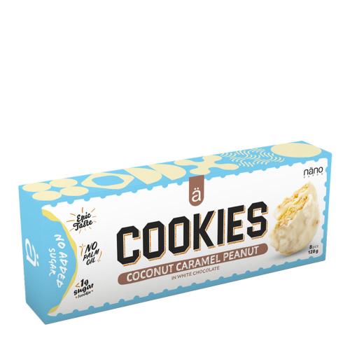 Nanosupps COOKIES - Proteínové cookies - COOKIES - Protein Cookies (128 g, Kokosový Karamel Arašidový)