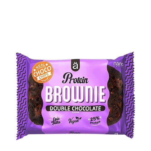 Nanosupps Proteínové koláčiky - Protein Brownie (60 g, Dvojitá čokoláda)