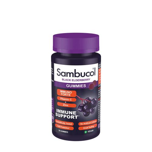 Sambucol Immuno Forte Gummies (30 Gumový cukor, Čierny Bez)