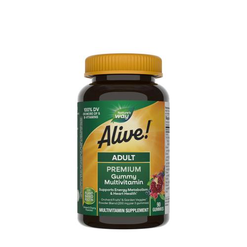 Natures Way Alive!® Premium Adult Multivitamin Gummies (90 Gumový cukor)