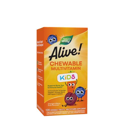 Natures Way Alive!® Kids Chewable Multivitamin (120 Žuvacia tableta)