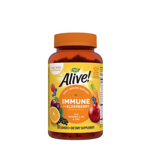 Natures Way Alive!® Premium Immune Gummies (90 Gumový cukor, Čerešňa a hrozno)