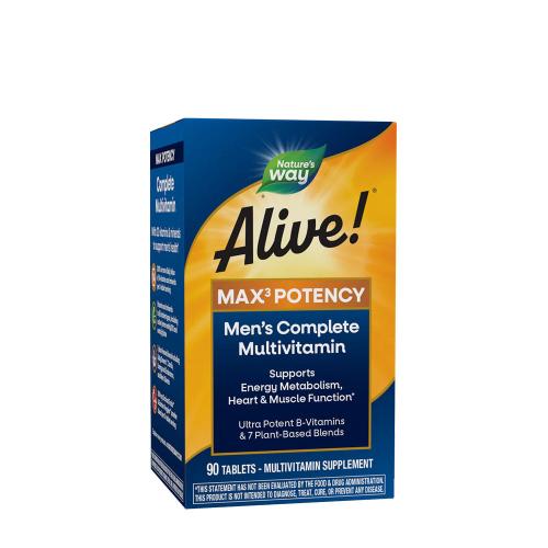 Natures Way Alive!® Men’s Max3 Daily Multivitamin (90 Tableta)