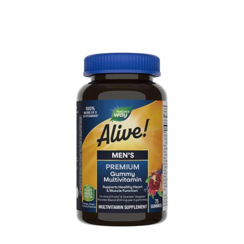 Natures Way Alive!® Premium Men’s Gummy Multivitamin (75 Gumový cukor)